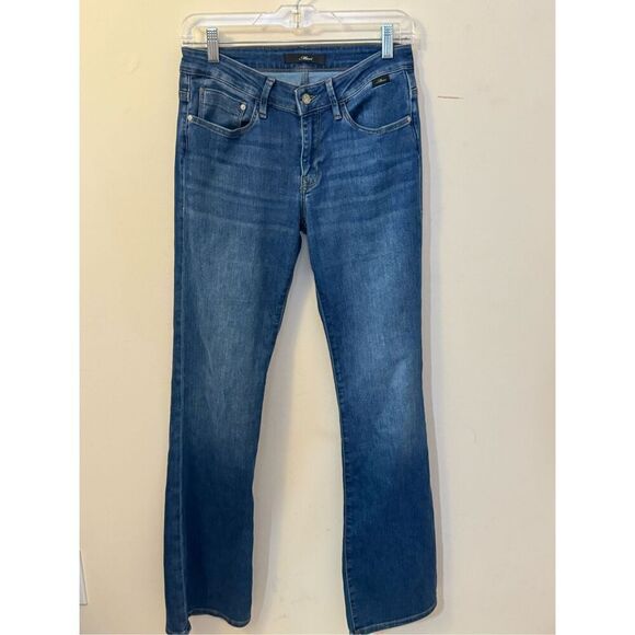 Mavi Jeans Devan Straight Leg Jeans in Mid Supersoft 28 - Picture 1 of 4